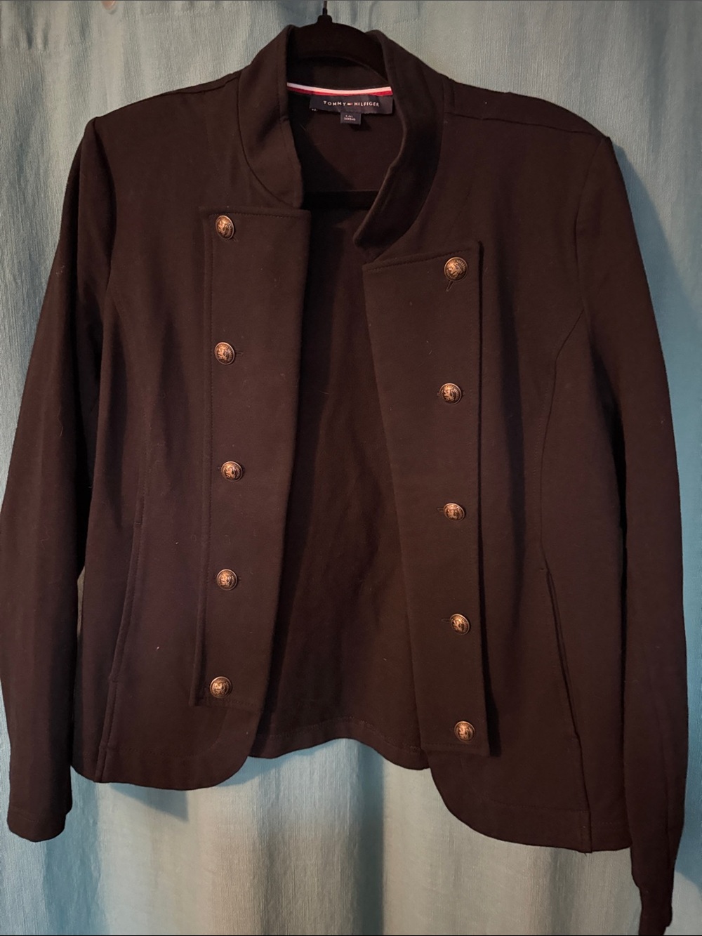 Tommy Hilfiger military style jacket- black size L